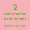 Teen natural bath bomb watermelon